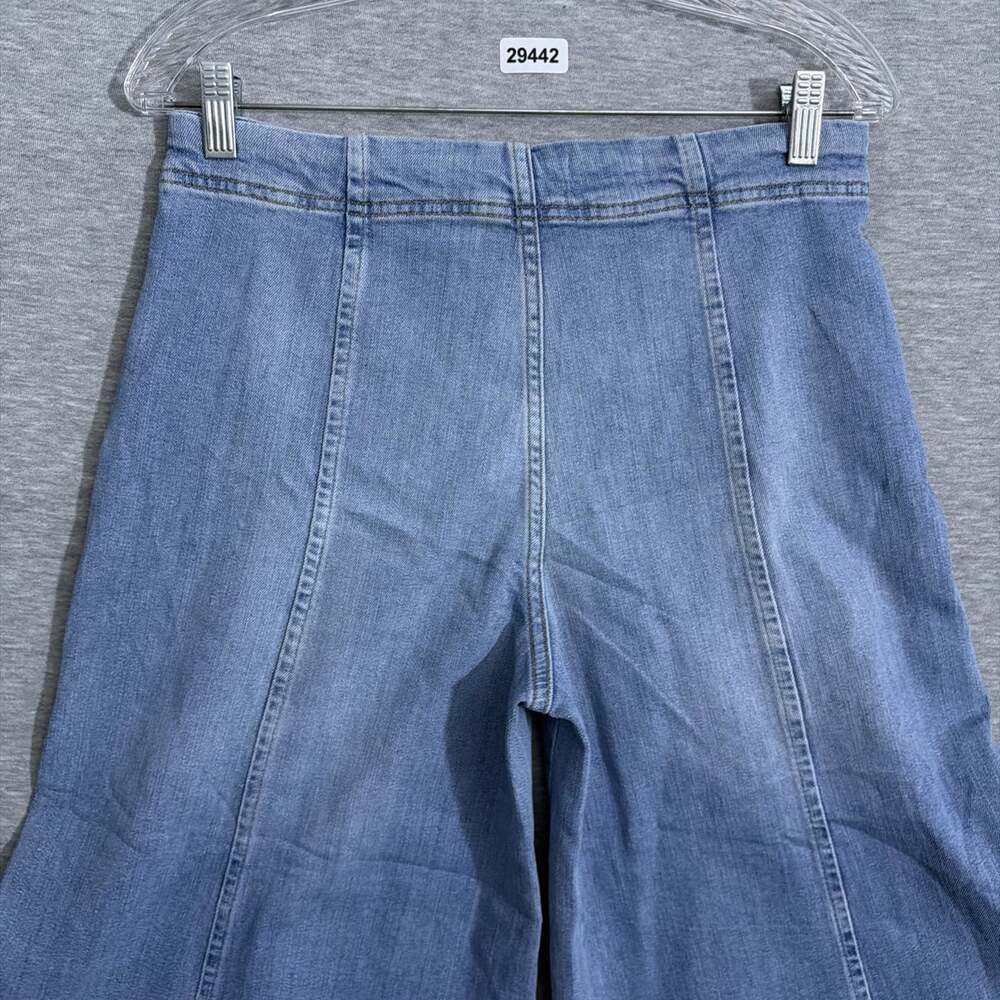 Anthropologie Pilcro Women's Size 28 Blue Denim Mid-Rise Wide Leg Jeans - Picture 5 of 14